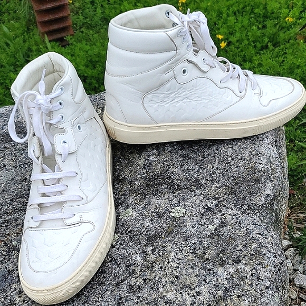 Balenciaga White High-Top Sneakers